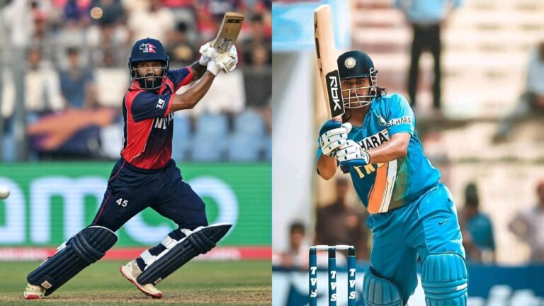 Dipendra Singh Airee Channels MS Dhoni with Sensational Flamingo Six